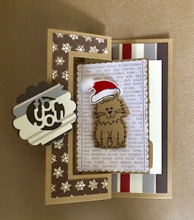 Christmas Gift Card
Used Gift Card Flip It and Hats for Critters Stamps/Dies
