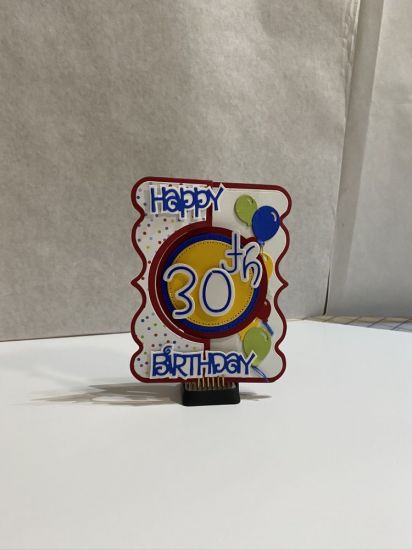 Happy 30th Birthday 
Keywords: Exclusive Flip-its Card Circle, Punch Number Dies