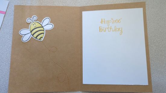 Hap"bee" birthday inside
Inside
Keywords: Birthday
