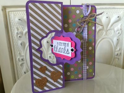 A Little Note Of Thanks
Keywords: Thanks Flipit embellishments patterned paper