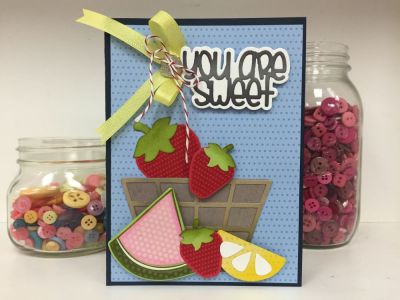 You Are Sweet
Keywords: Watermelon Strawberry Basket Word Dies