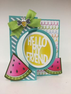 Hello My Friend
Keywords: WordCircleDies watermelon2stamp