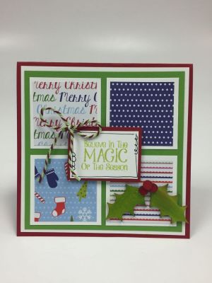 Believe in the Magic of the Season
Keywords: Patterned Paper Embellishments Christmas Holiday