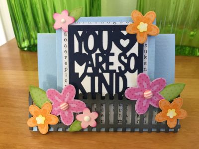 You Are So Kind Flower Step Up
Paired the So Kind Step Up with the Flower & Fence stamp and die set
Keywords: SizzixFlowersFence Flowers, stamping, stephanies stamp pad, step up