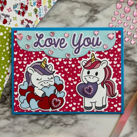 Love You Unicorn Card
