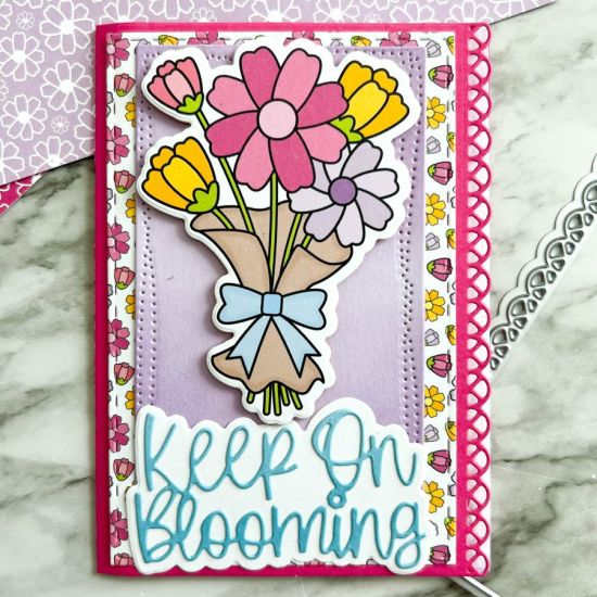 Bunches Of Blooms Card
