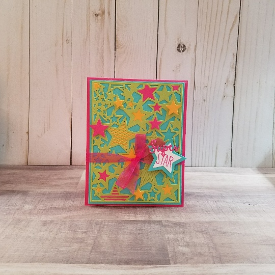 Keywords: Sizzix Star Card Front, Sizzix Triplits Stars