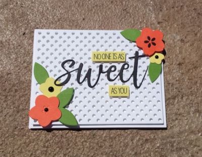 Sweet
Keywords: Sweet Sentiment Set, Dotted Background Die Set, Sizzix Basic Step-up Die Set