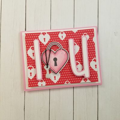 I 💗 U
Keywords: 3.5 Inch Uppercase Alphabet,  Large Rectangles 2 Pack, heartlocket2love stamps and dies