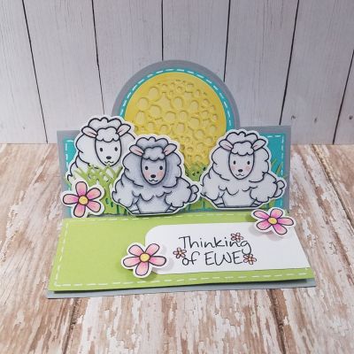 Keywords: sheeppudgie13 stamps and dies, Sizzix Stand Up Circle Die Set, grass die