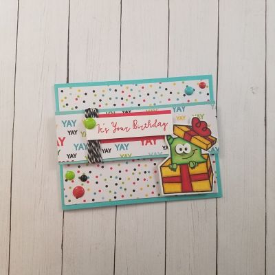 Keywords: January Kit Club 2018, monsters4birthday and Dies, Large Rectangles 2 Pack