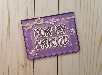Keywords: words2color and dies, Sizzix Card Scalloped with Thanks Die Set 
