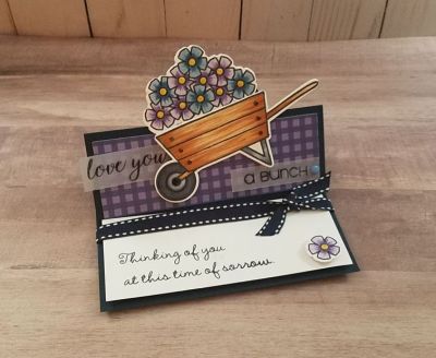 Keywords: wheelbarrow2stamp stamps and dies,  sympathy4you, Sizzix Scalloped Circle Stand-Ups Card Die Set