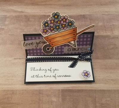 Keywords: wheelbarrow2stamp and dies, sympathy4you, Sizzix Scalloped Circle Stand-up Die Set