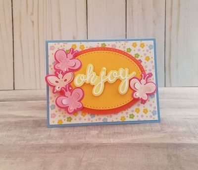 Keywords: March Kit Club 2018, butterfly dies, dotted ovals