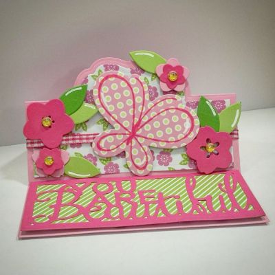 You are Beautiful 
Keywords: Sizzix Border Words Sizzix Basic Step-up Sizzix Lively Stand-up