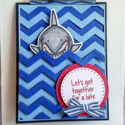 Keywords: Shark Pudgie, Dotted Circles ChevronBackgroundDies CirclesDies