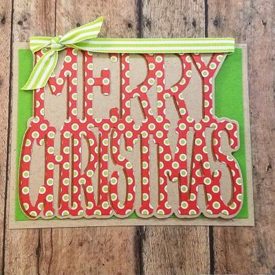 Keywords: Sizzix Card, Merry Christmas Set