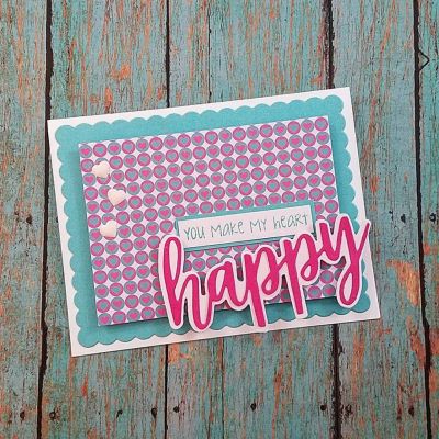 Keywords: Happy Statement Set, scalloped rectangles 