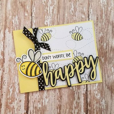 Keywords: Happy Statement Set, bee4me, bee dies