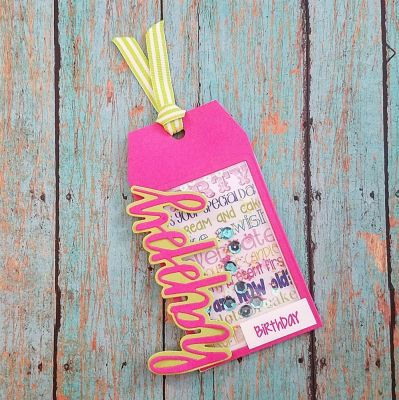 Keywords: Happy Statement Set, Sizzix Tags Stamps & Dies