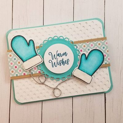 Keywords: mittens2stamp, hotchocolate2stamp, Sizzix Scalloped Circles, Dotted Background Die Set