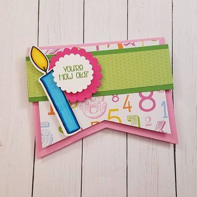 Keywords: Big Banner Dies, candles4birthday, candle dies, scalloped circles