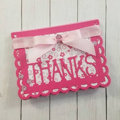 Keywords: Sizzix Card Scalloped with Thanks