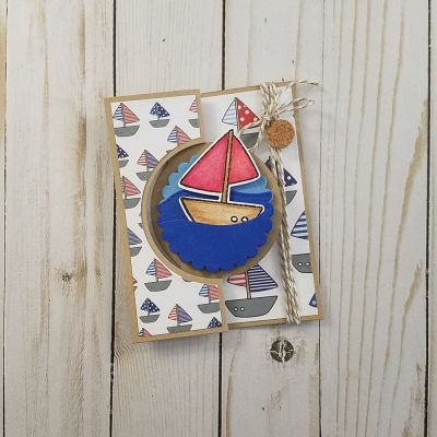 Keywords: Circle Flip-it, sailboat2stamp, February Kit Club 2018