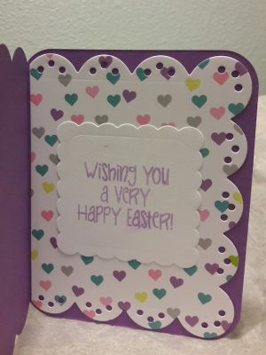 Easter Bunny card - inside
Keywords: Easter