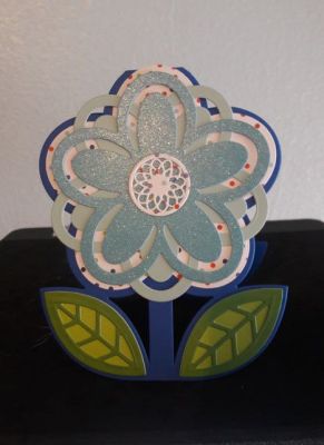 Blue Flower Card

