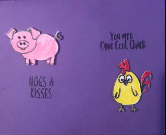 Keywords: Best card ever because my hubby learned to make a card - 30th An-neigh-versary