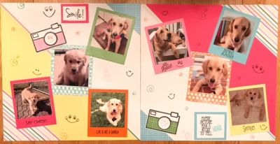 Smile!
Scrapbooking layout
