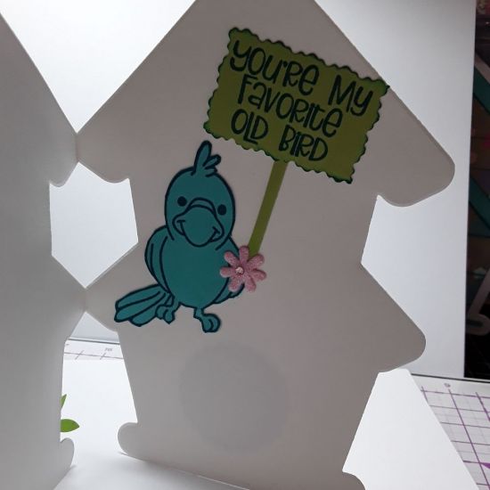 Inside Birdhouse Birthday card 
