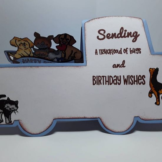 Truck Fold it Birthday Card
Truck Card Die, Cookie , cat stamps from TSOL
