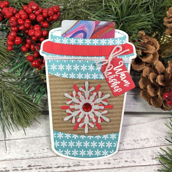 Coffee Cup Fold-it with Gift Card
