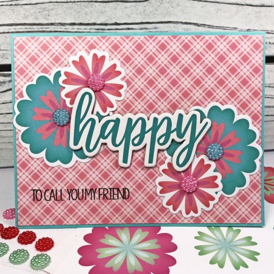 Keywords: December card kit Flowers Happy