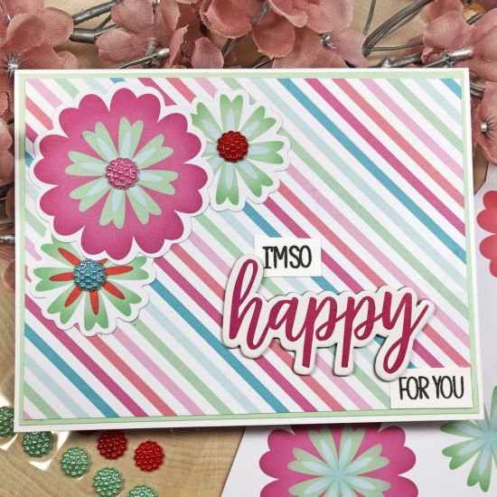 Keywords: December Card Kit Flowers Happy