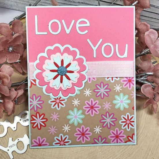 Keywords: December Card Kit Flowers Love You