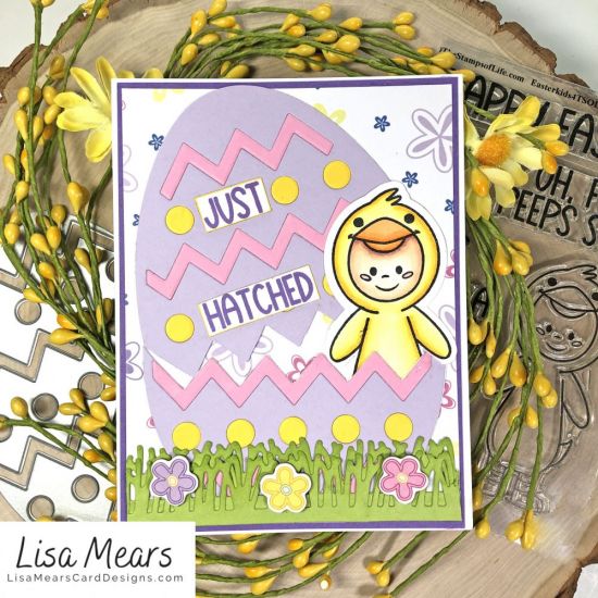 Just Hatched
I'm sharing a fun Easter card that I made using some fun products from The Stamps of Life.  The stamp set is the EasterKids4TSOL stamp and the easter egg is the Easter Egg Fold-it die set. I have a tutorial for this card on my YouTube channel.
Keywords: fold-its