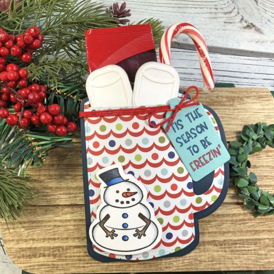 Gift Idea - Mug with Hot Chocolate and Candy Cane Inside
