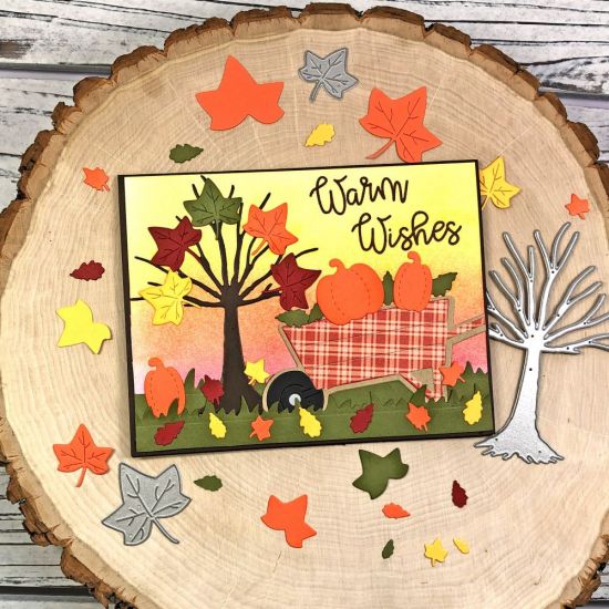 Warm Wishes
Keywords: wheelbarrow2stamp border dies