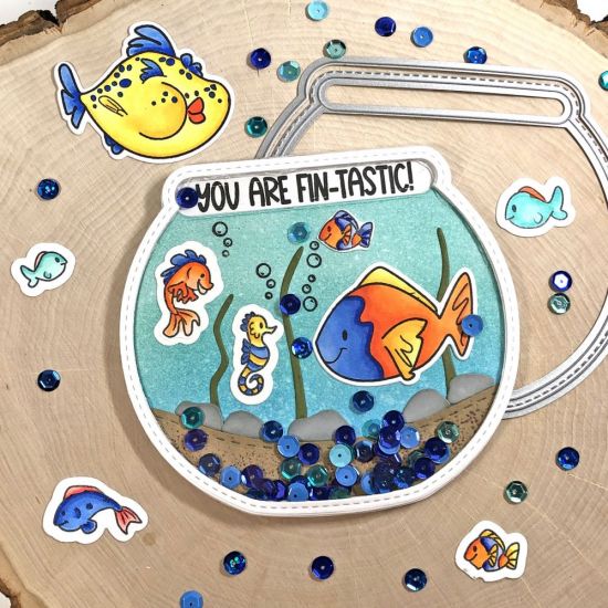 Fish Bowl Shaker Card
Keywords: fishtank2stamp fish2stamp