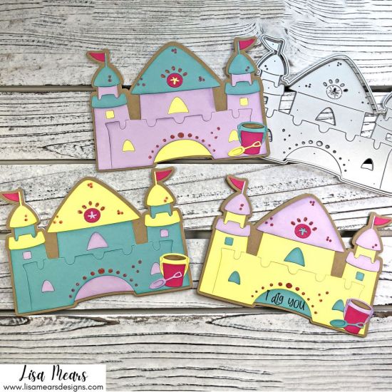 Sandcastle Shaped Cards
