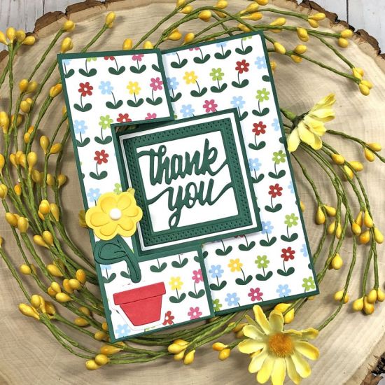 Square Flip-it Thank You Card
