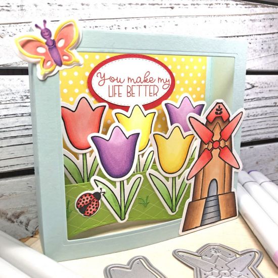 Keywords: Tulip Shadow Box