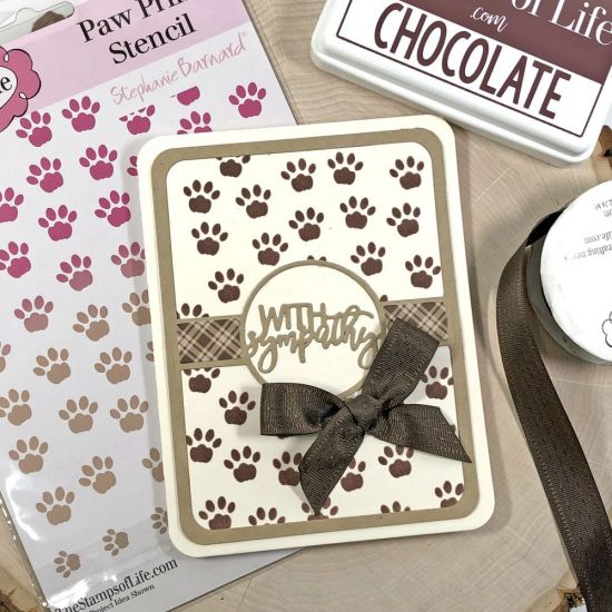 Pet Sympathy Card
Keywords: Rounded Corner A2 Die Set