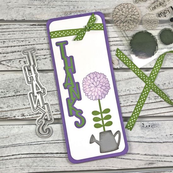Thank You Slimline Card
Keywords: Mums2stamp slimline cards