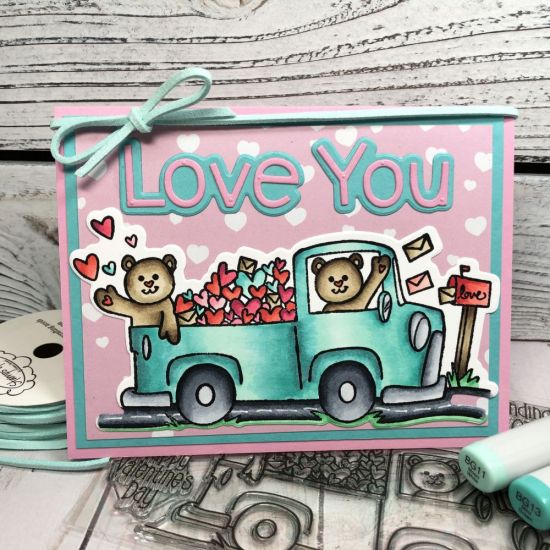 LoveBear2Stamp
Keywords: valentine truck with bear hearts step-up card lovebear2stamp love you