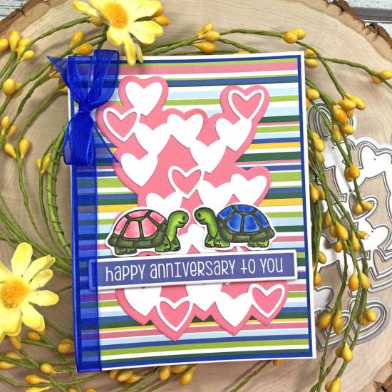 May Card Kit - Happy Anniversary
Keywords: heart cluster dies